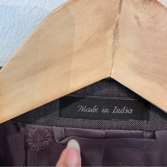 Lauren Ralph Lauren Mens Blazer Sport Coat Two Button Jacket Wool Size 44R Gray - Picture 12 of 14